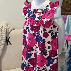 Janie and Jack Pink and Blue Floral Dress
